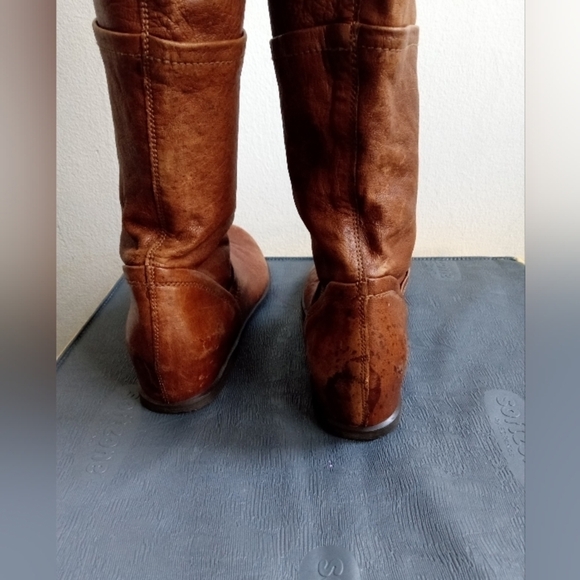 Stuart Weitzman Brown 100% Leather Made in Spain Knee High Boots size 7.5 - Picture 9 of 15